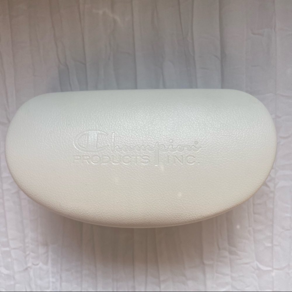 Champion Sunglass Case Cream Off White Glass Cloth Cleaner